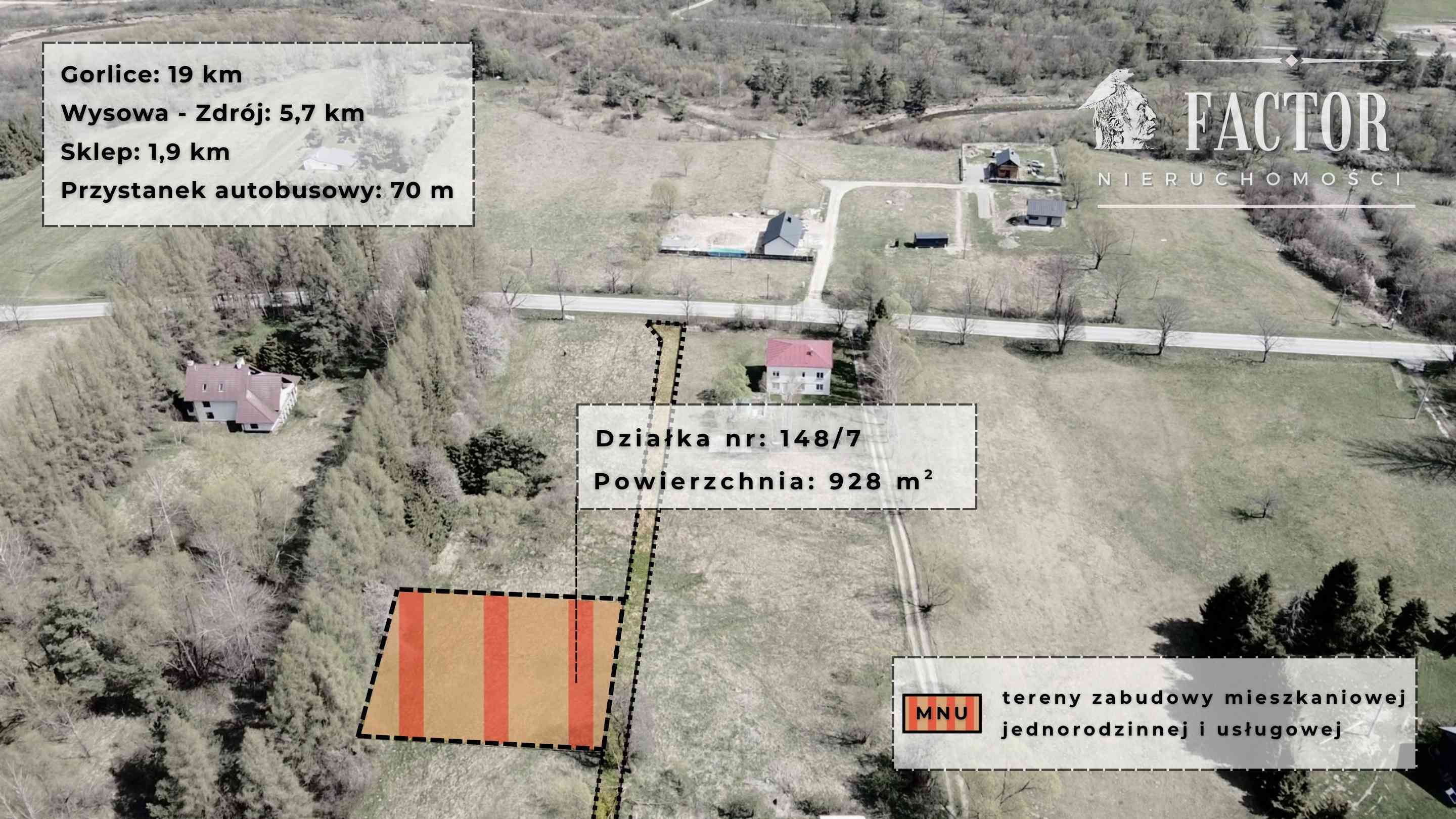 Działka budowlana na sprzedaż, Hańczowa, 988 m² - zdjęcie 6