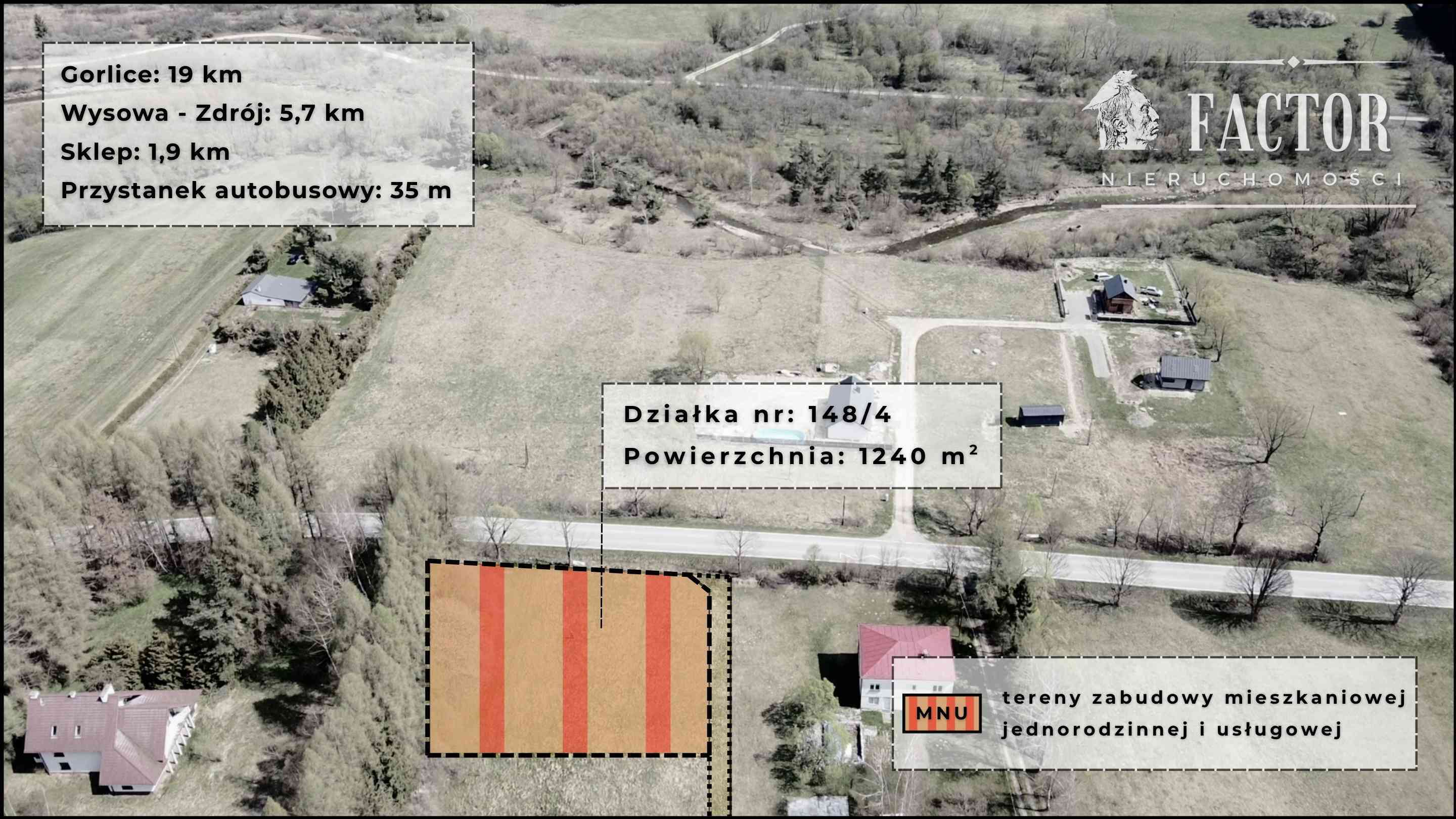 Działka budowlana na sprzedaż, Hańczowa, 988 m² - zdjęcie 3