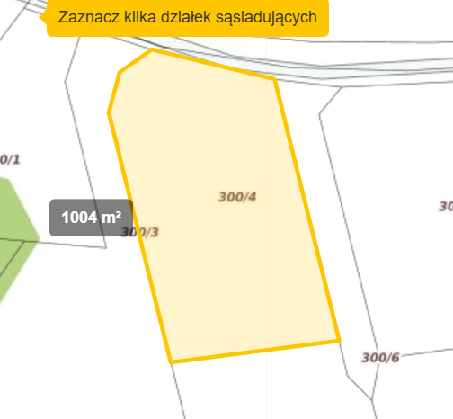 Działka widokowa Byszyce, gmina Wieliczka