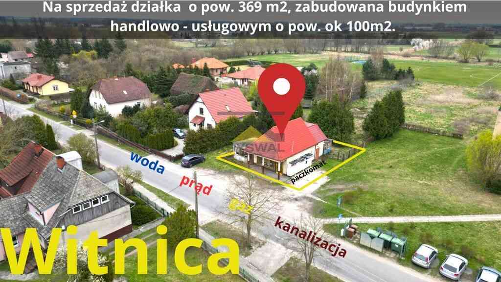 Działka z budynkiem handlowo-usługowym WITNICA