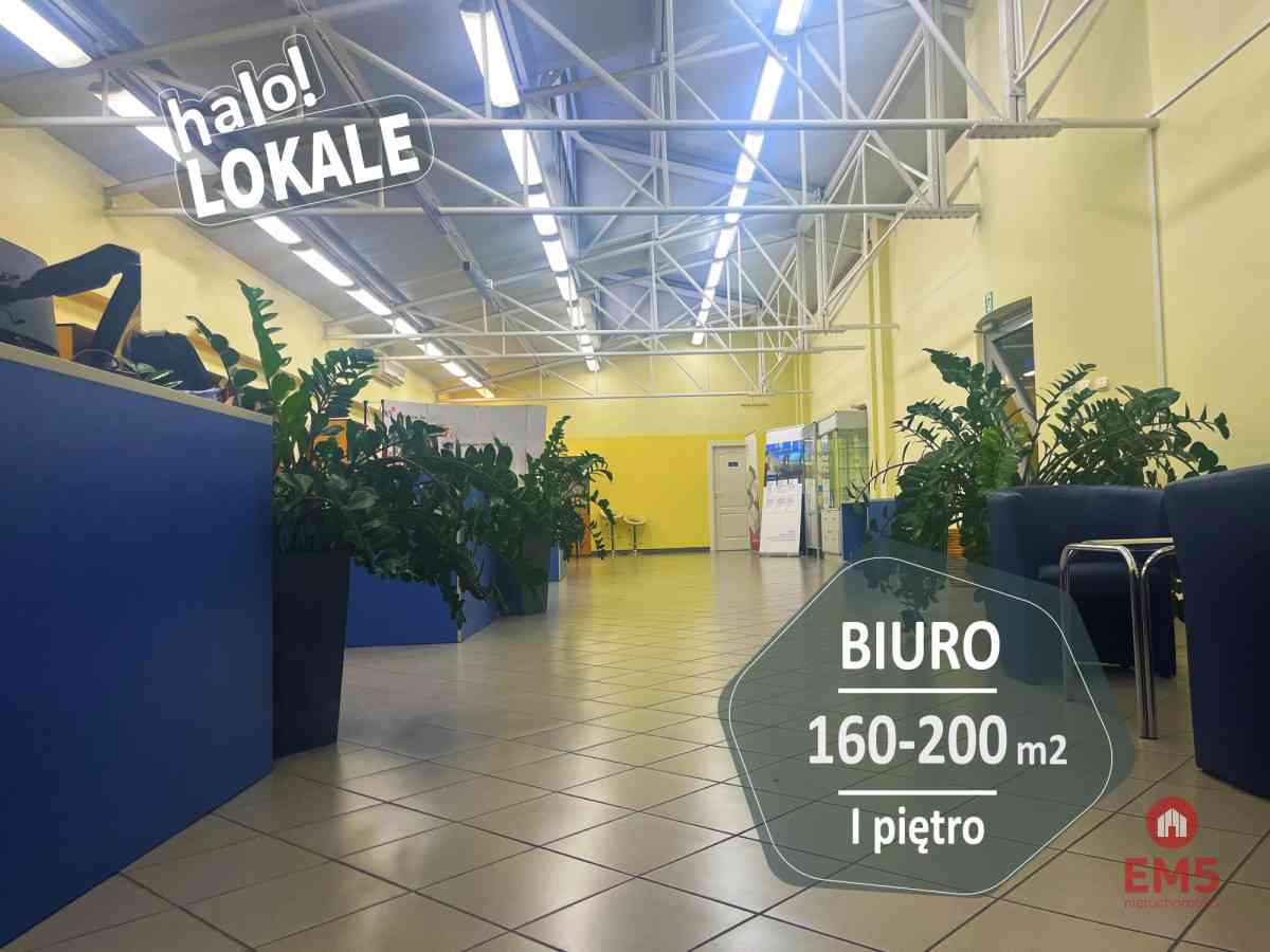 Powierzchnia biurowa 160-200 m2.