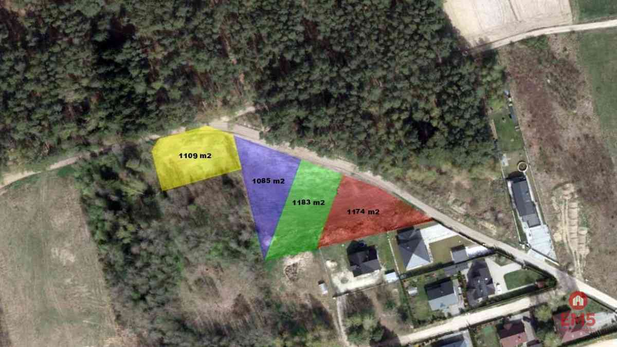 Działka budowlana pod lasem. 1085 m2 - zdjęcie 8