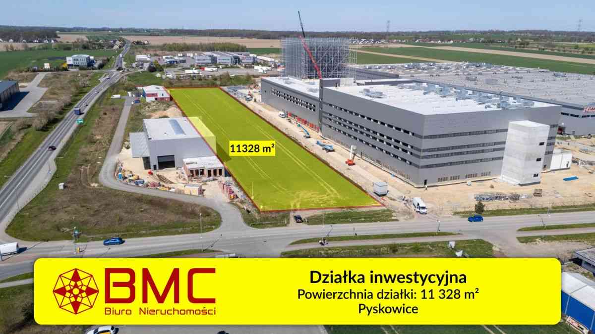 Działka inwestycyjna Pyskowice 11328m2 - zdjęcie 1