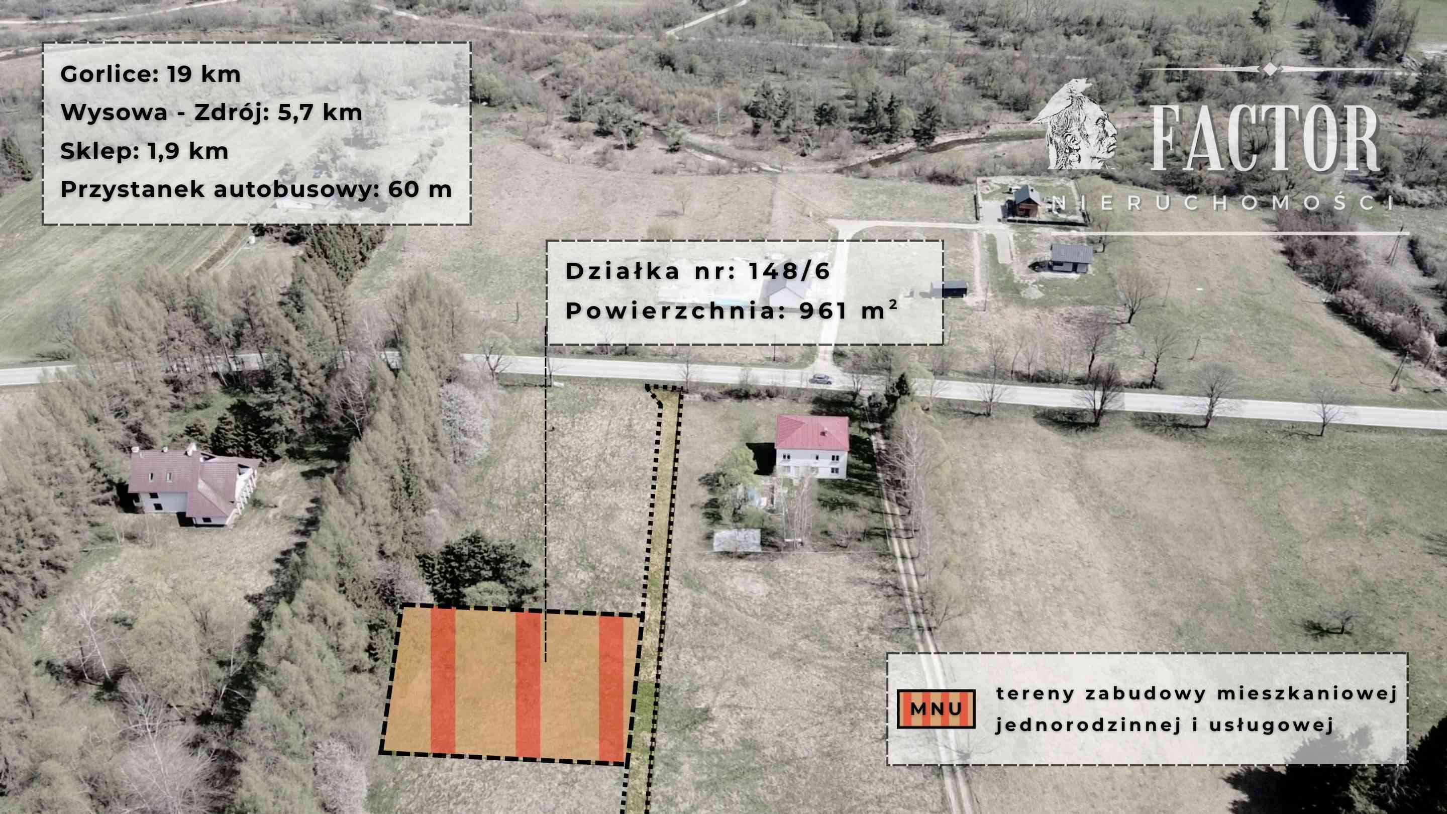 Działka budowlana na sprzedaż, Hańczowa, 988 m² - zdjęcie 5
