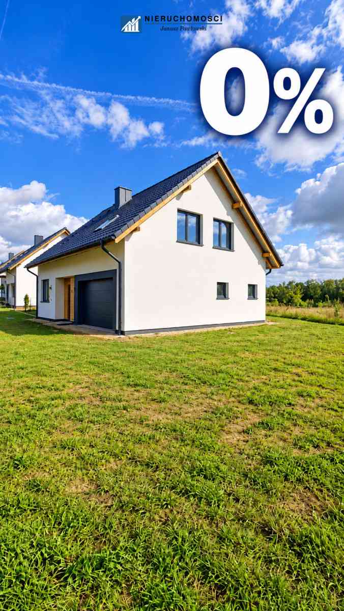 Nowy dom 100 m² | Sucha Górna k. Polkowic | garaż