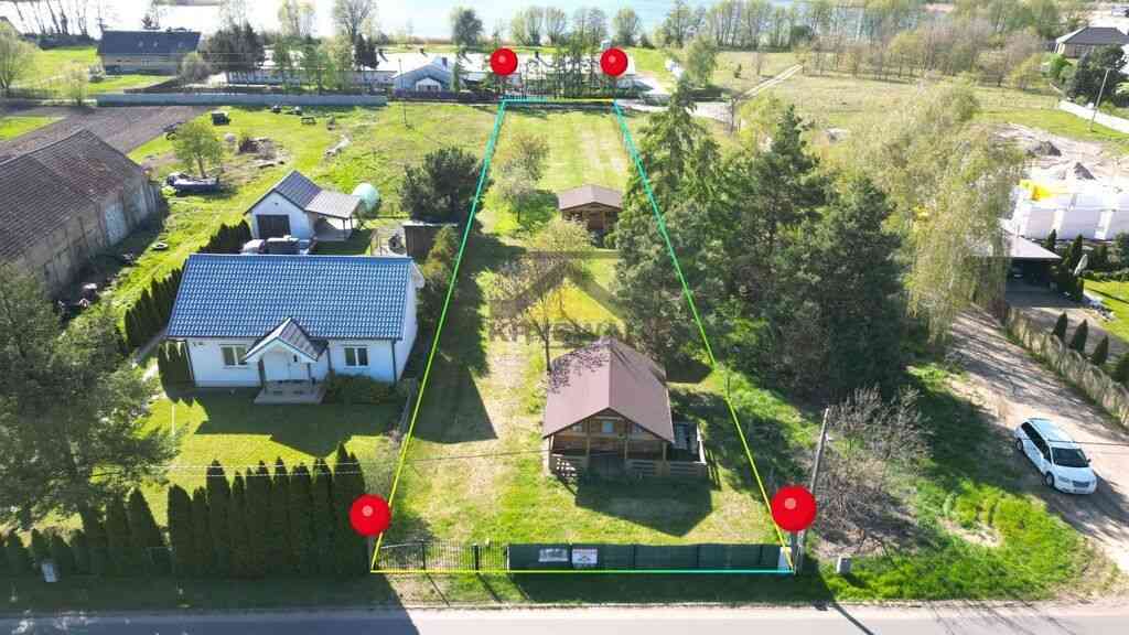 Uzbrojona działka z domkami przy jeziorze!2000 m2 - zdjęcie 1