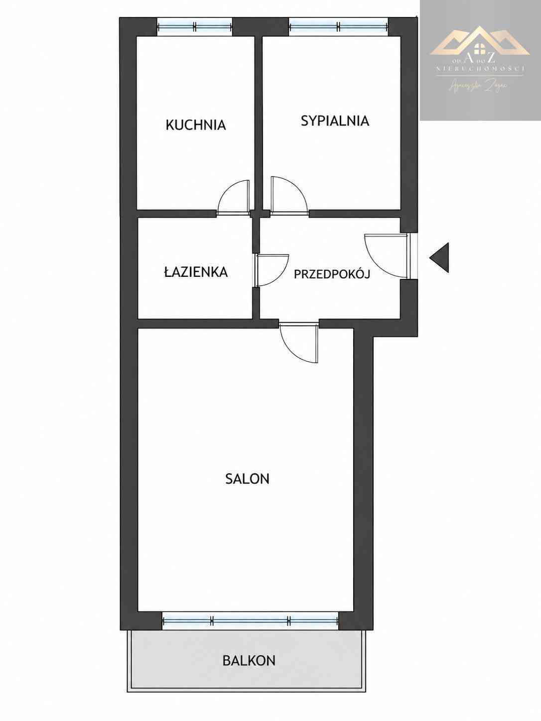 Dwa niezależne pokoje, 41 m2, blisko centrum - zdjęcie 9