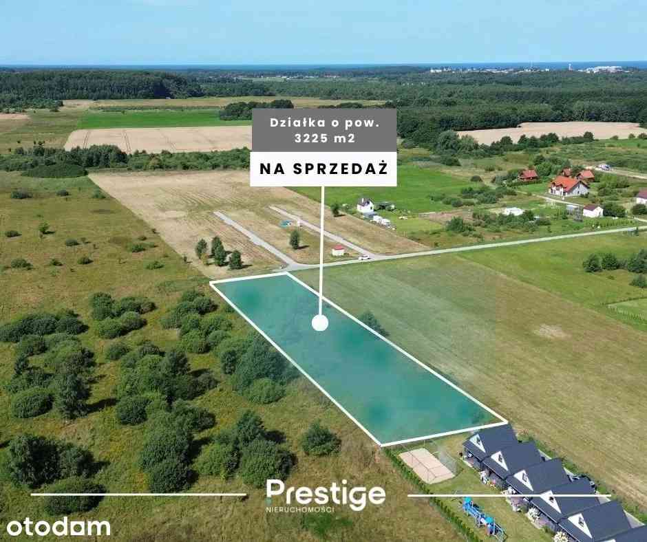 Działka Jezierzany 3225 m² — 3 km od morza, MN/U - zdjęcie 1