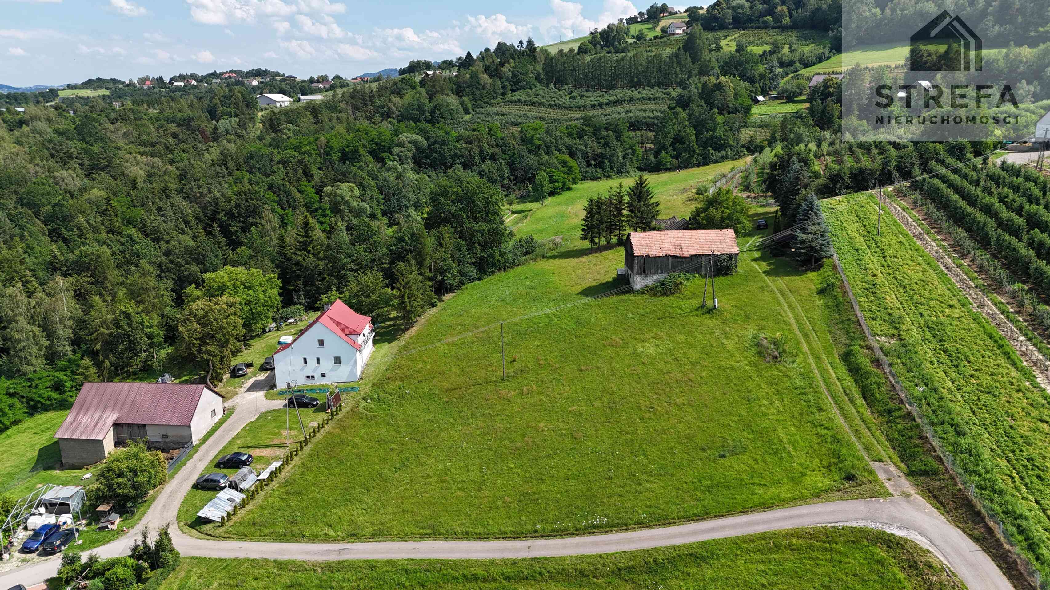 Wyjątkowa działka rolna z możliwością zabudowy zagrodowej, -2,2263 ha, Bilsko gmina Łososina Dolna