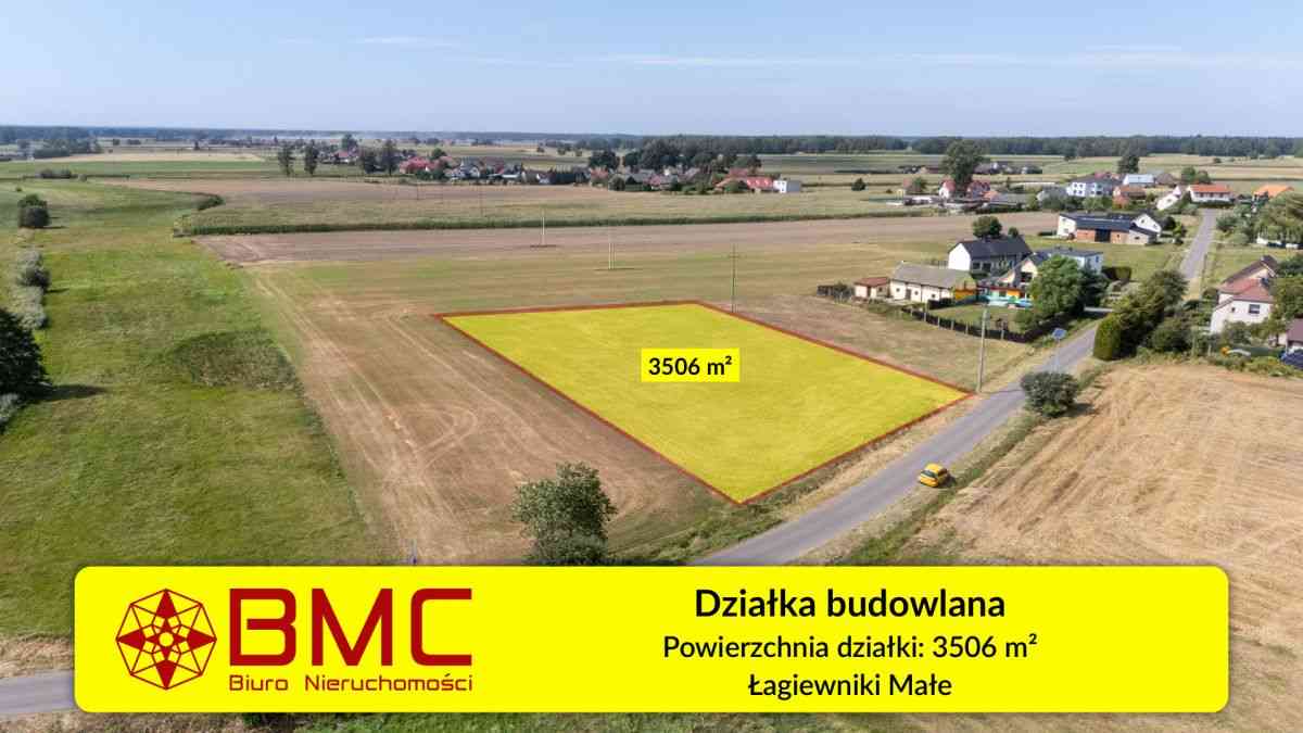 Działka budowlana Łagiewniki Małe 3506m² - zdjęcie 1