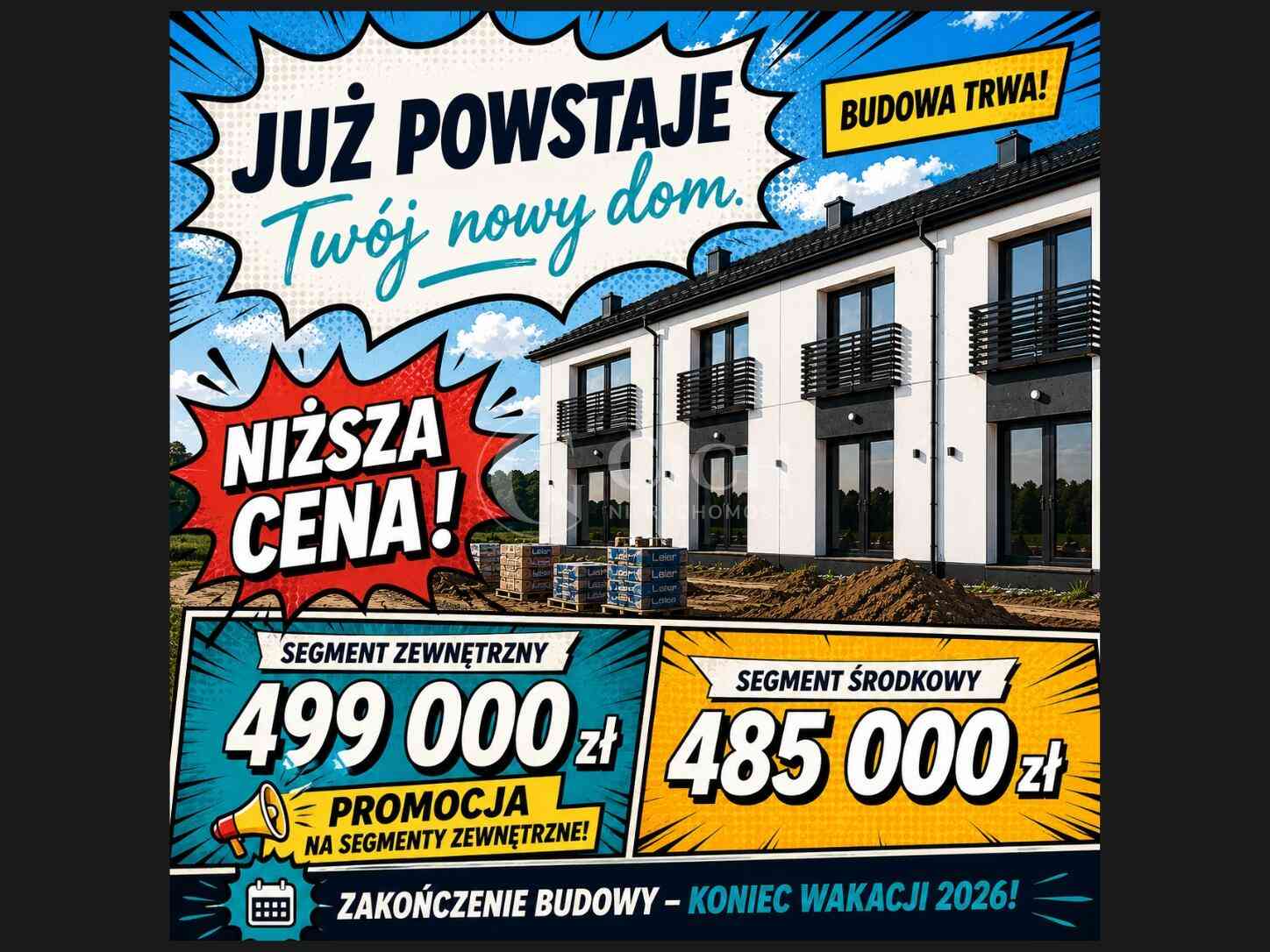 Nowe mieszkanie z ogródkiem 83,27 m² Radłów / Wola Radłowska zew.
