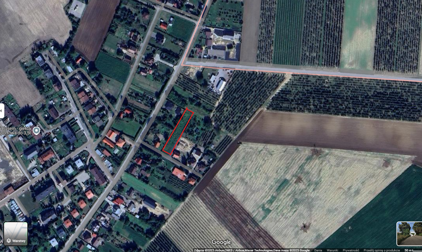 Działka budowlana 1400 m² – Włostów, woj. świętokrzyskie
