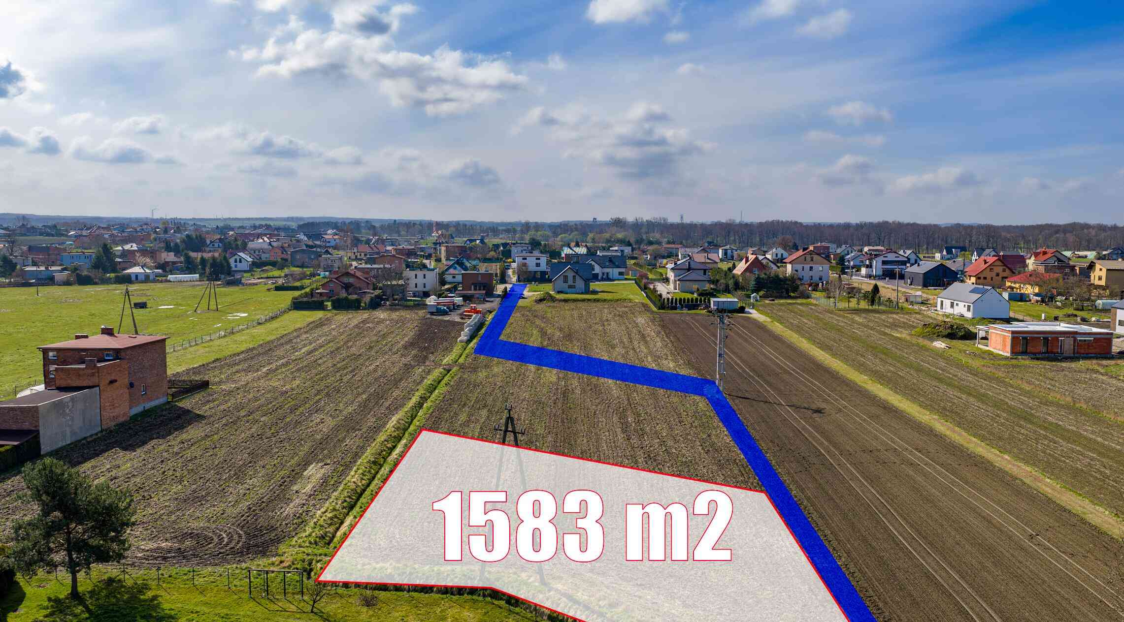 Paniówki, ul. 27 Stycznia | Działka 1583 m² | MPZP 1MN - zdjęcie 2