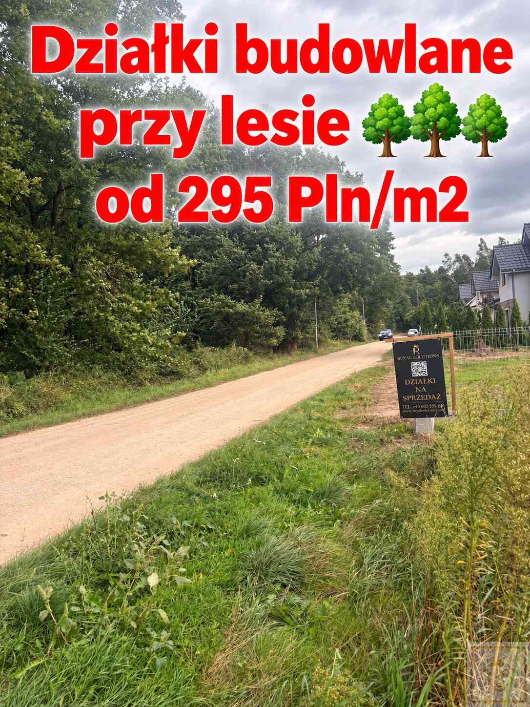 NOWA CENA Działki budowlane przy lesie z obowiązującym MPZP