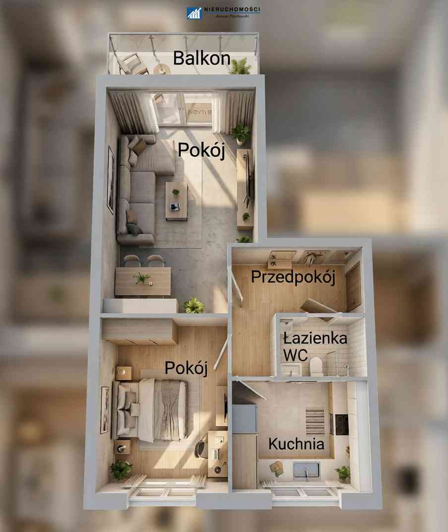 2 pokoje | 44,3 m² | Polkowice | ul. 3 Maja - zdjęcie 12