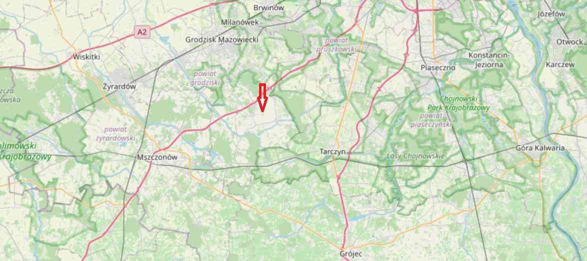 Działka budowlana ** 3000 m2 **, 35 km od Warszawy