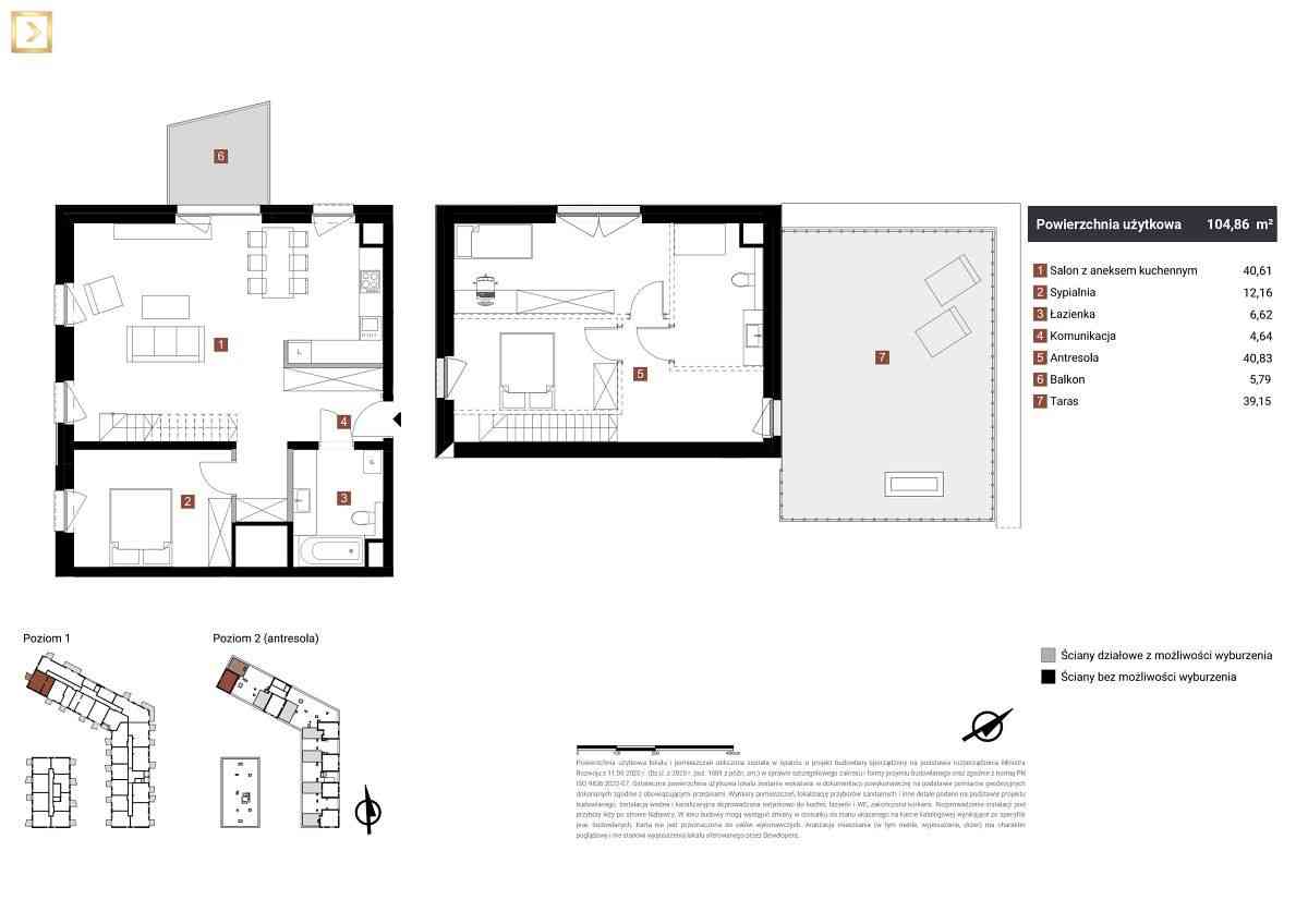 Penthouse | 2 poziomy | Taras 40 m2 | Gotowe do od - zdjęcie 13