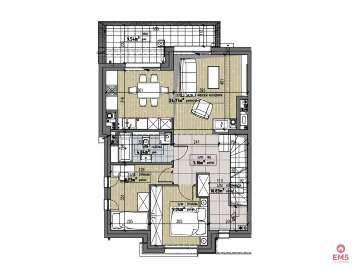 Apartament z antresolą - zdjęcie 12