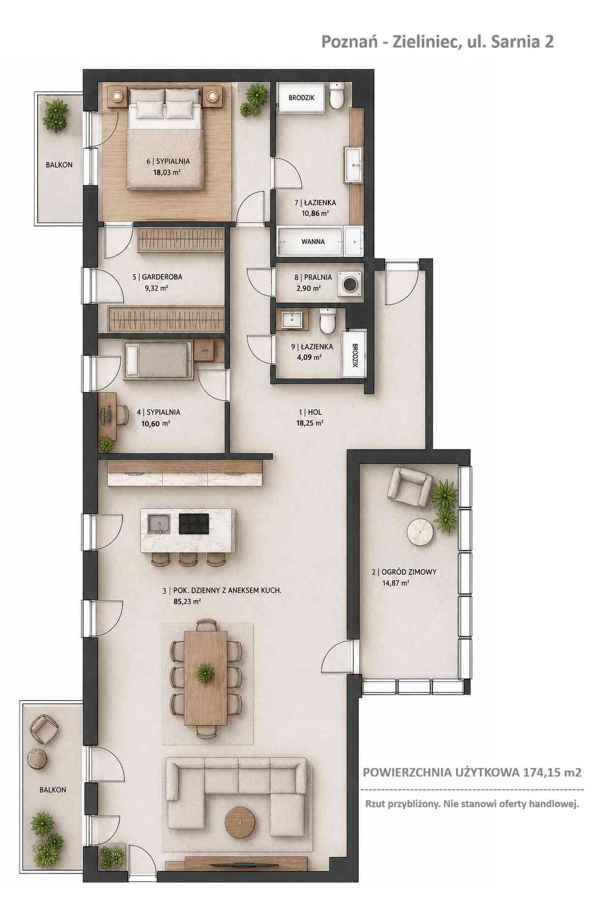 Loft 174 m² z ogrodem zimowym i 2 tarasami, Poznań Zieliniec - zdjęcie 32