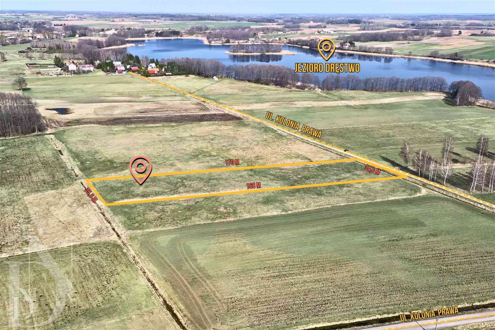 Działki 11095 m² koło Jeziora Dręstwo NOWA CENA!!! - zdjęcie 3