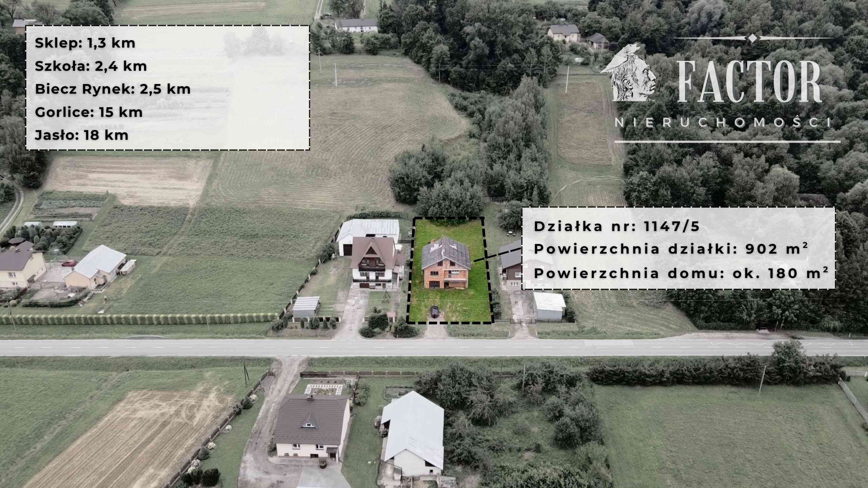 Dom na sprzedaż Biecz, 180 m², działka 902 m²