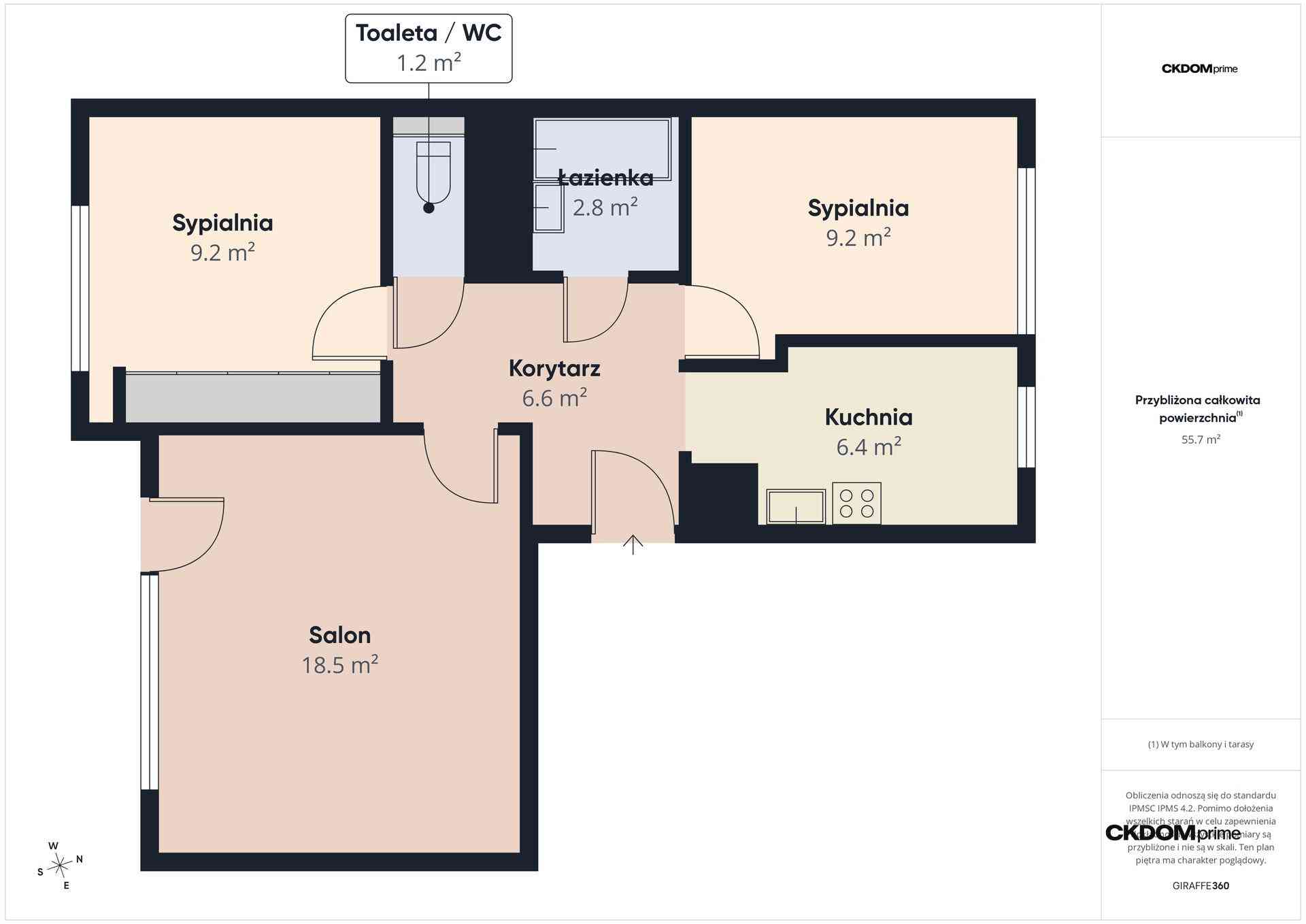 57 m² pełne możliwości | 3 pokoje | Nad Potokiem - zdjęcie 9
