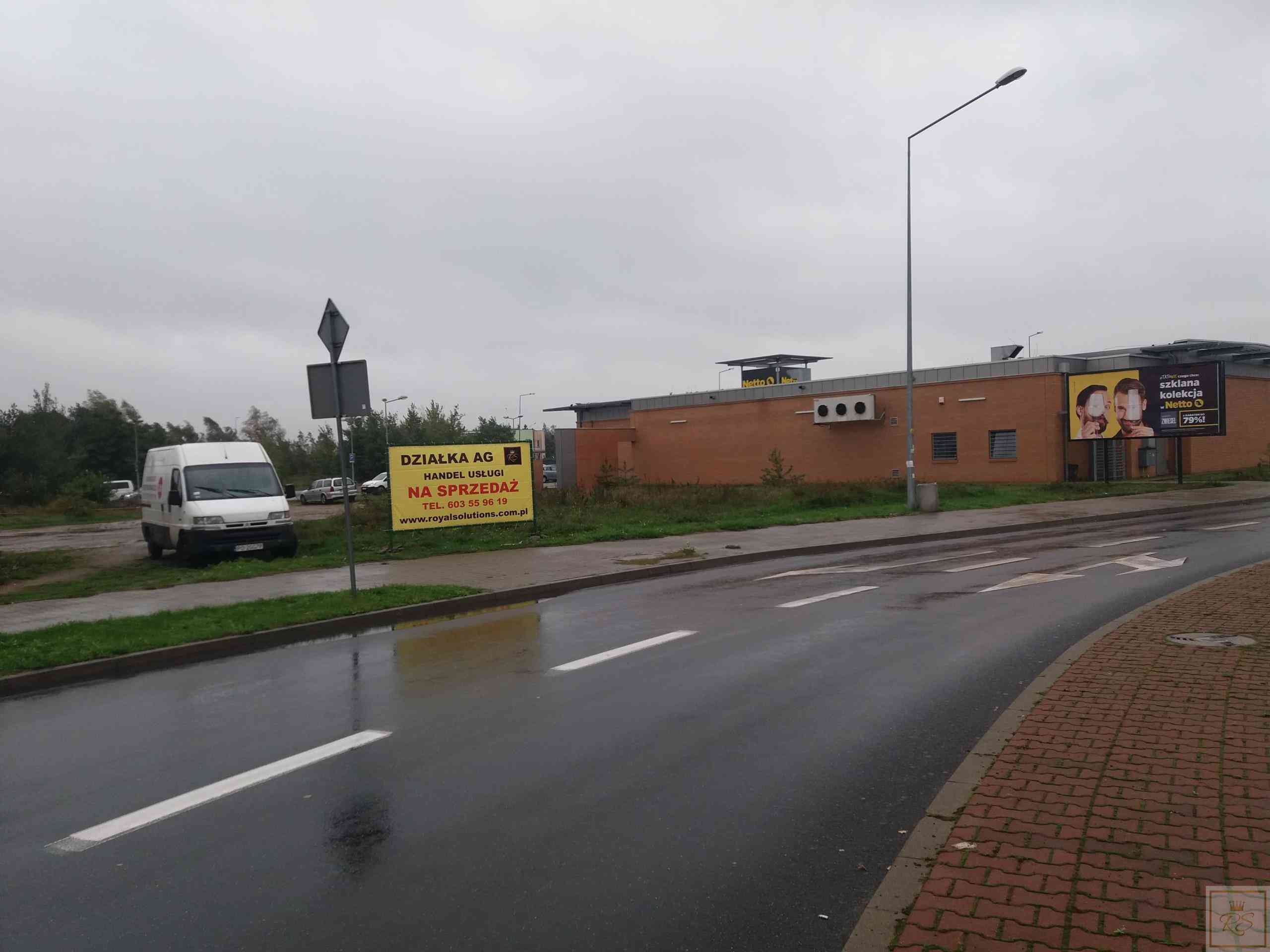 Poznań Ławica działka AG handel usługi