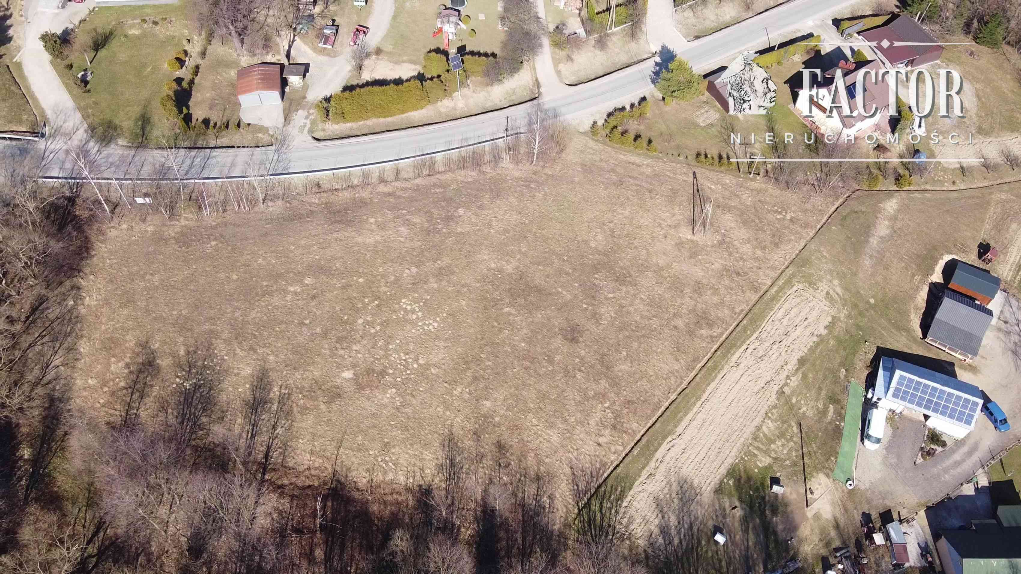 Działka budowlano-rolna 18,46 ara, Bieśnik, gm. Łużna