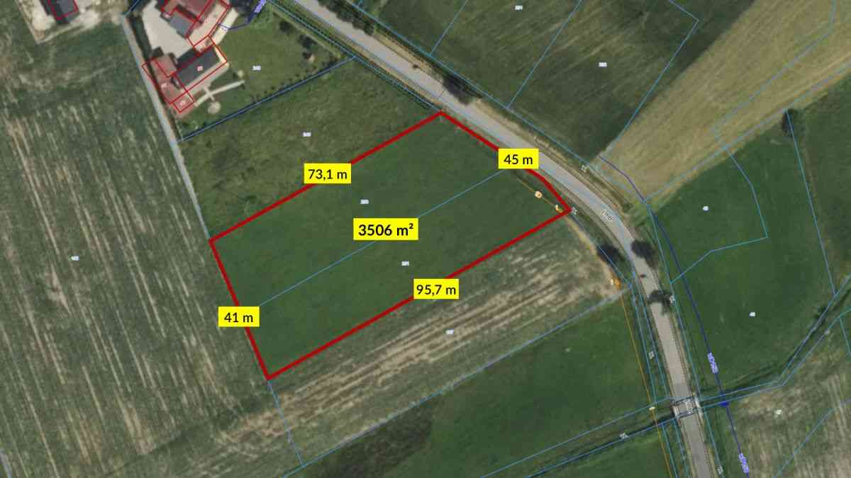 Działka budowlana Łagiewniki Małe 3506m² - zdjęcie 2