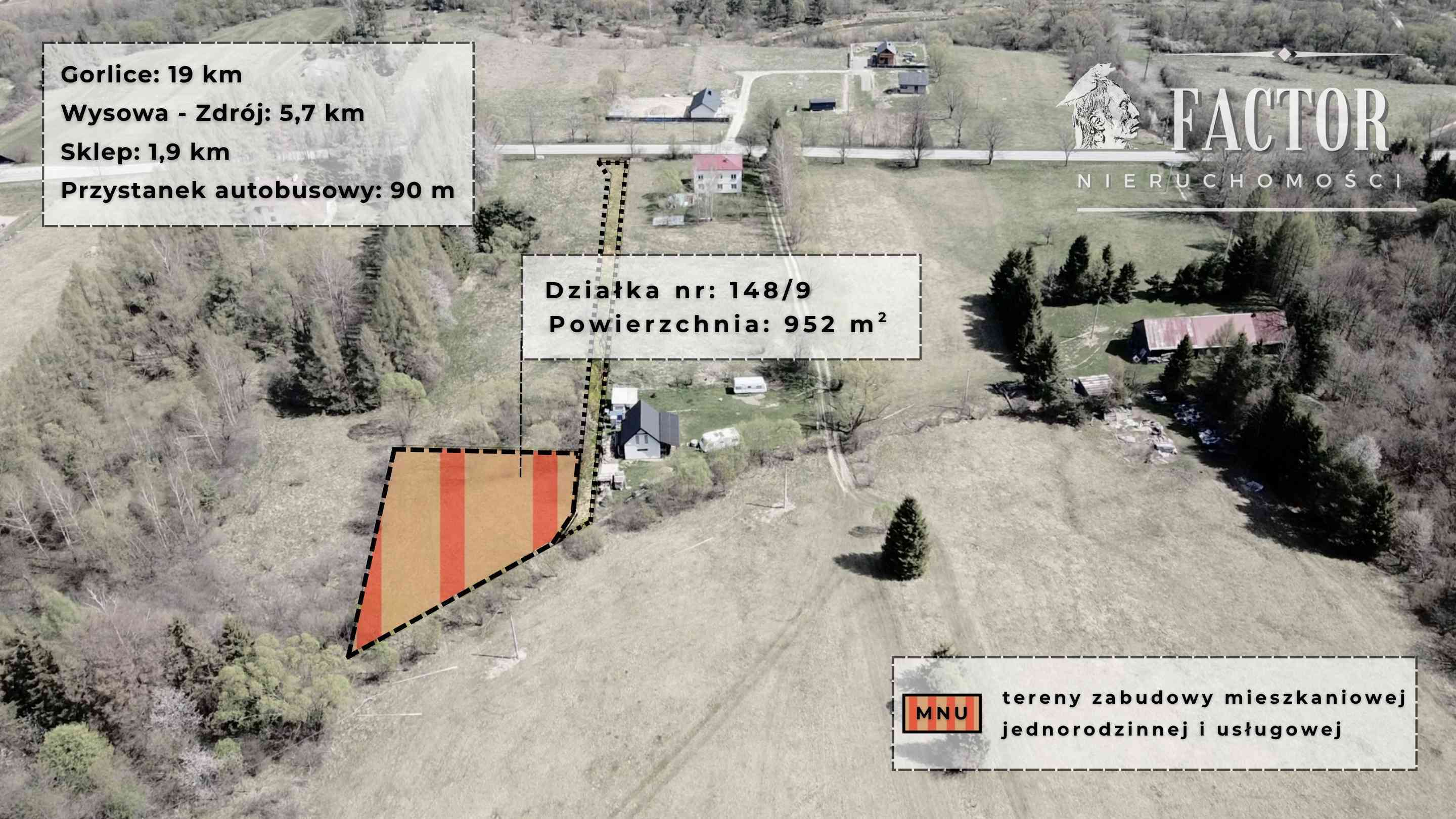 Działka budowlana na sprzedaż, Hańczowa, 988 m² - zdjęcie 7