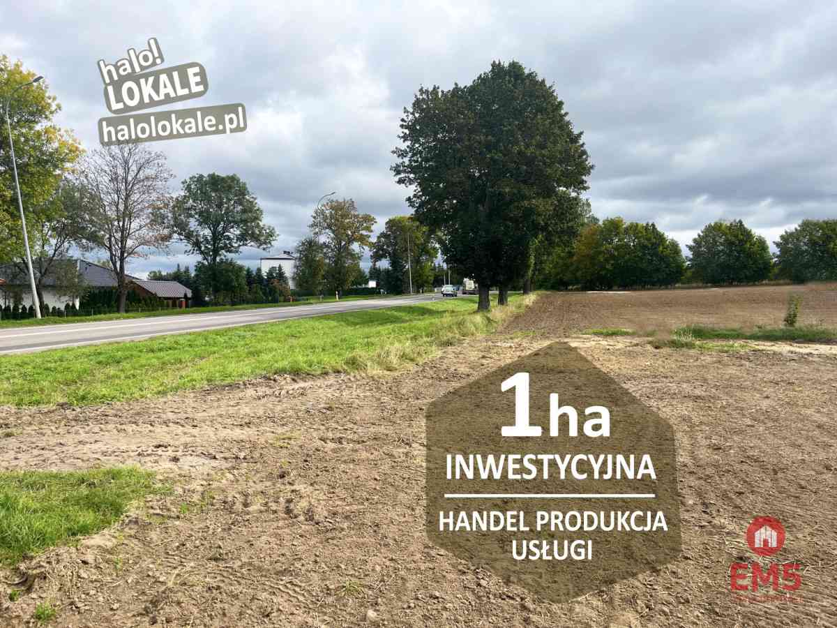 Działka inwestycyjna przy drodze