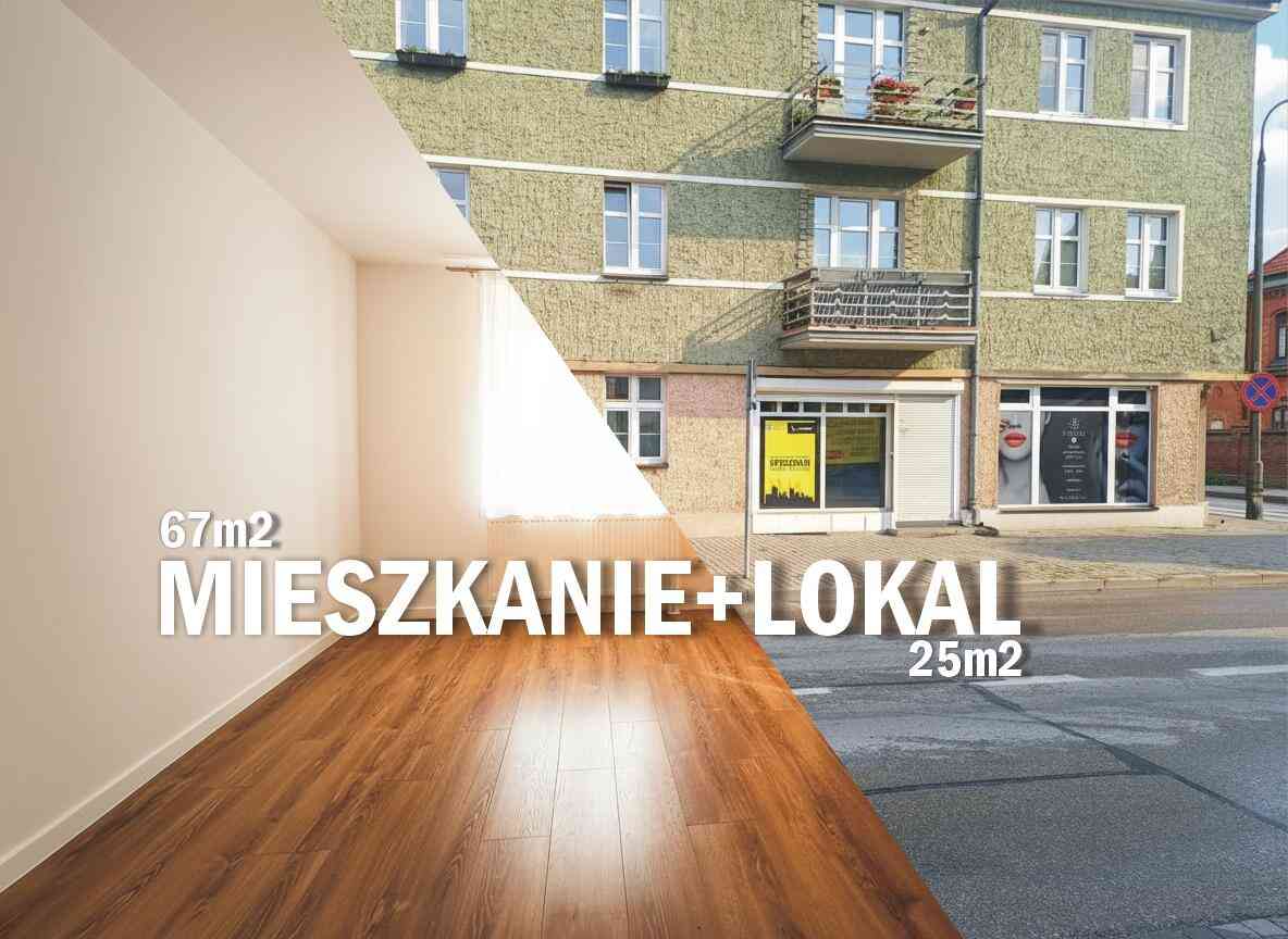 Mieszkanie z lokalem w centrum Ełku