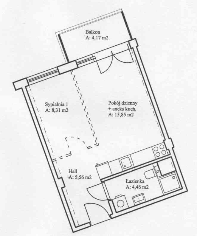 2-pokojowe mieszkanie 34 m² z balkonem – Wzgórza Krzesławickie, Kraków - zdjęcie 1