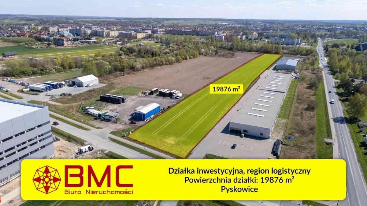 Działka inwestycyjna Pyskowice, region logistyczny - zdjęcie 1