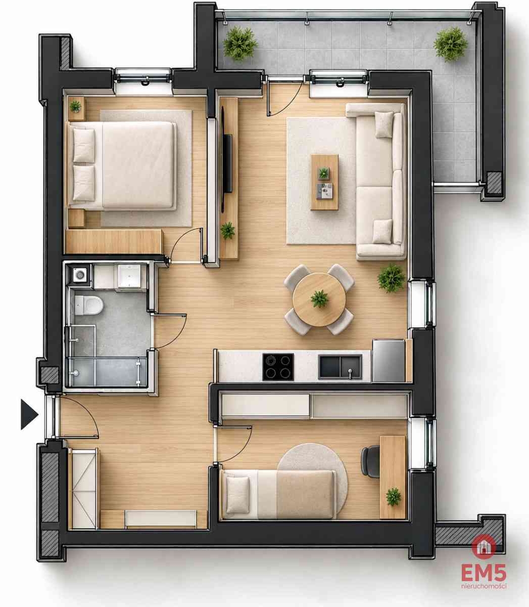 WYSOKI STANDARD | 3 POKOJE | DUŻY BALKON | BEZ PCC - zdjęcie 12
