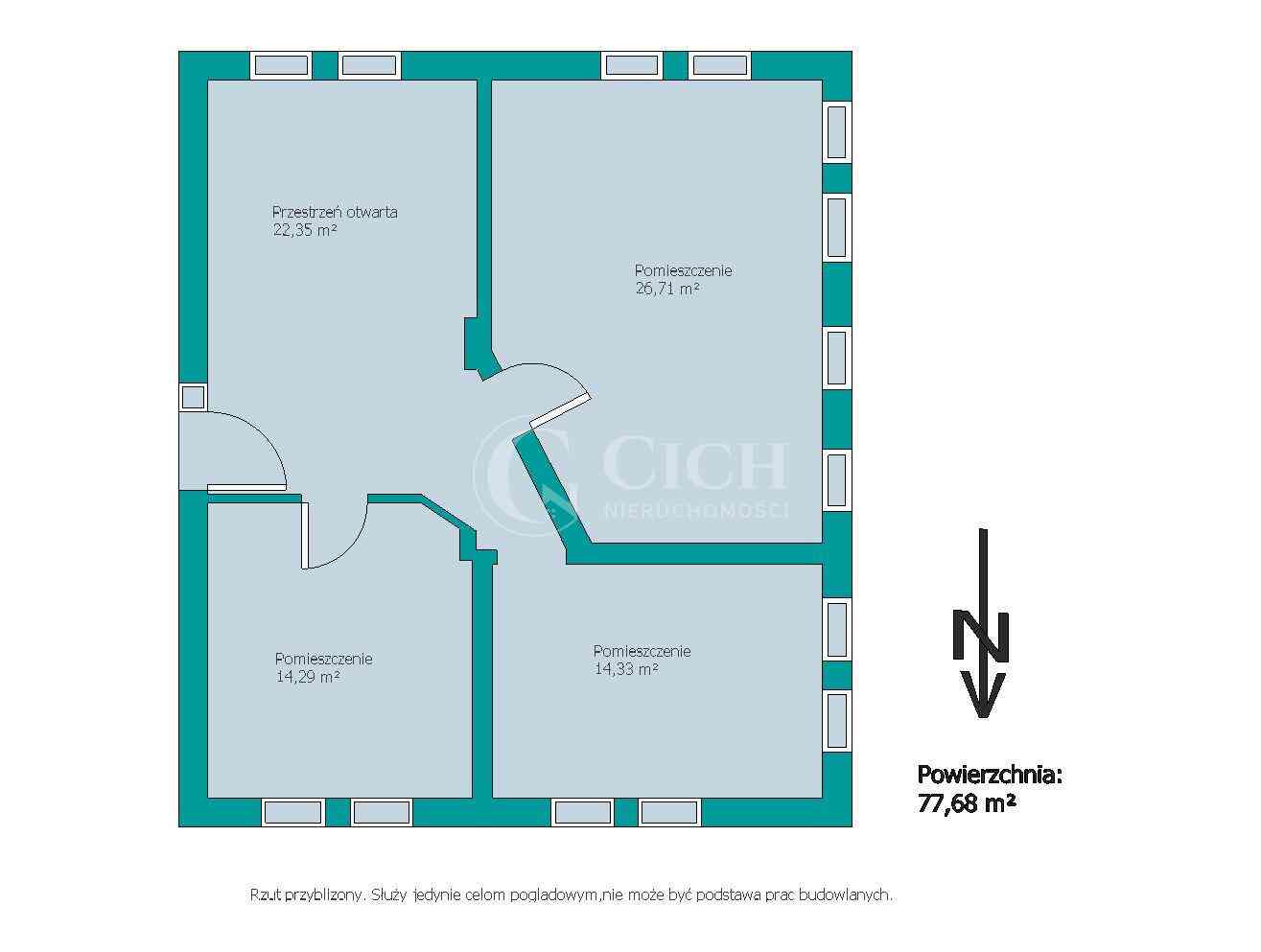 Lokal biurowy 77,68 m² | 3 pokoje | Parking | Tarnów – ul. Torowa - zdjęcie 3