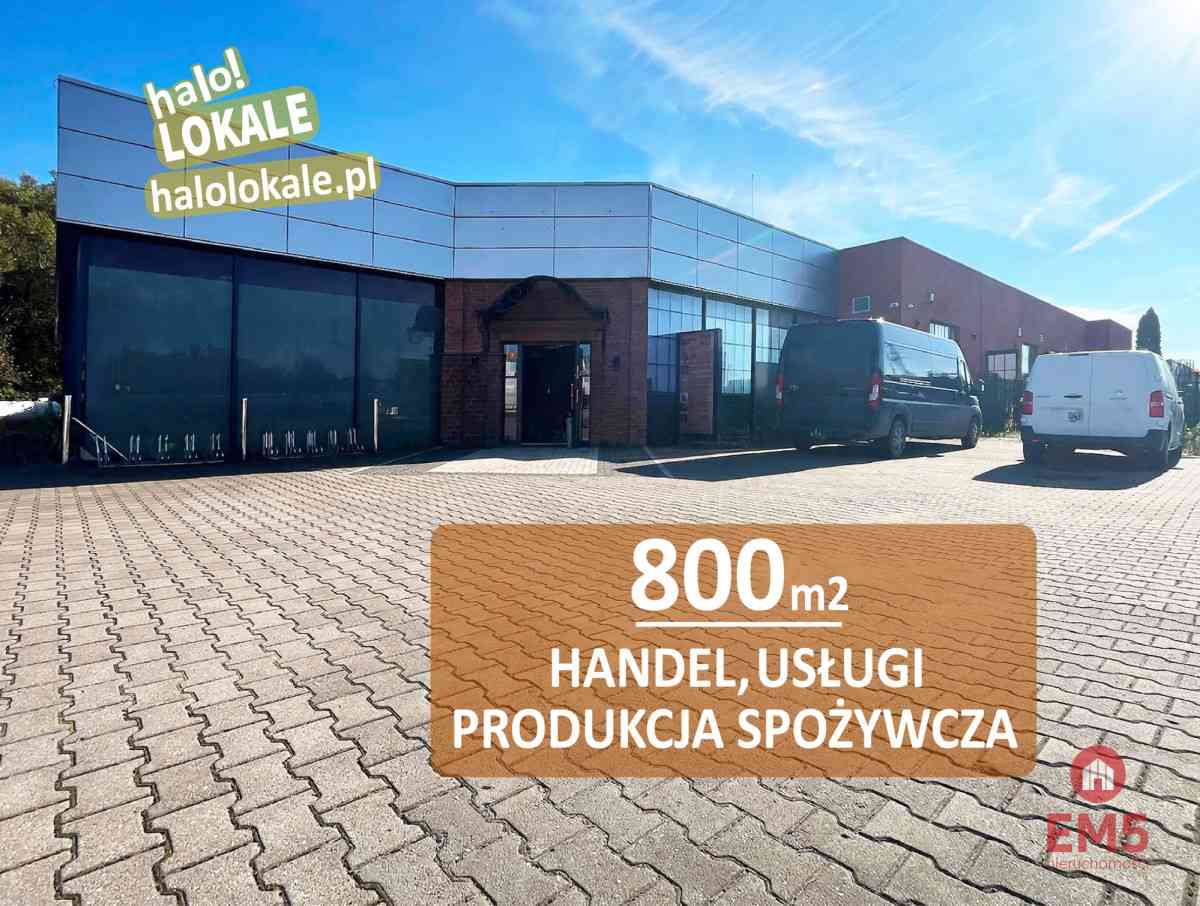 Budynek 800 m2  handel-usługi-produkcja