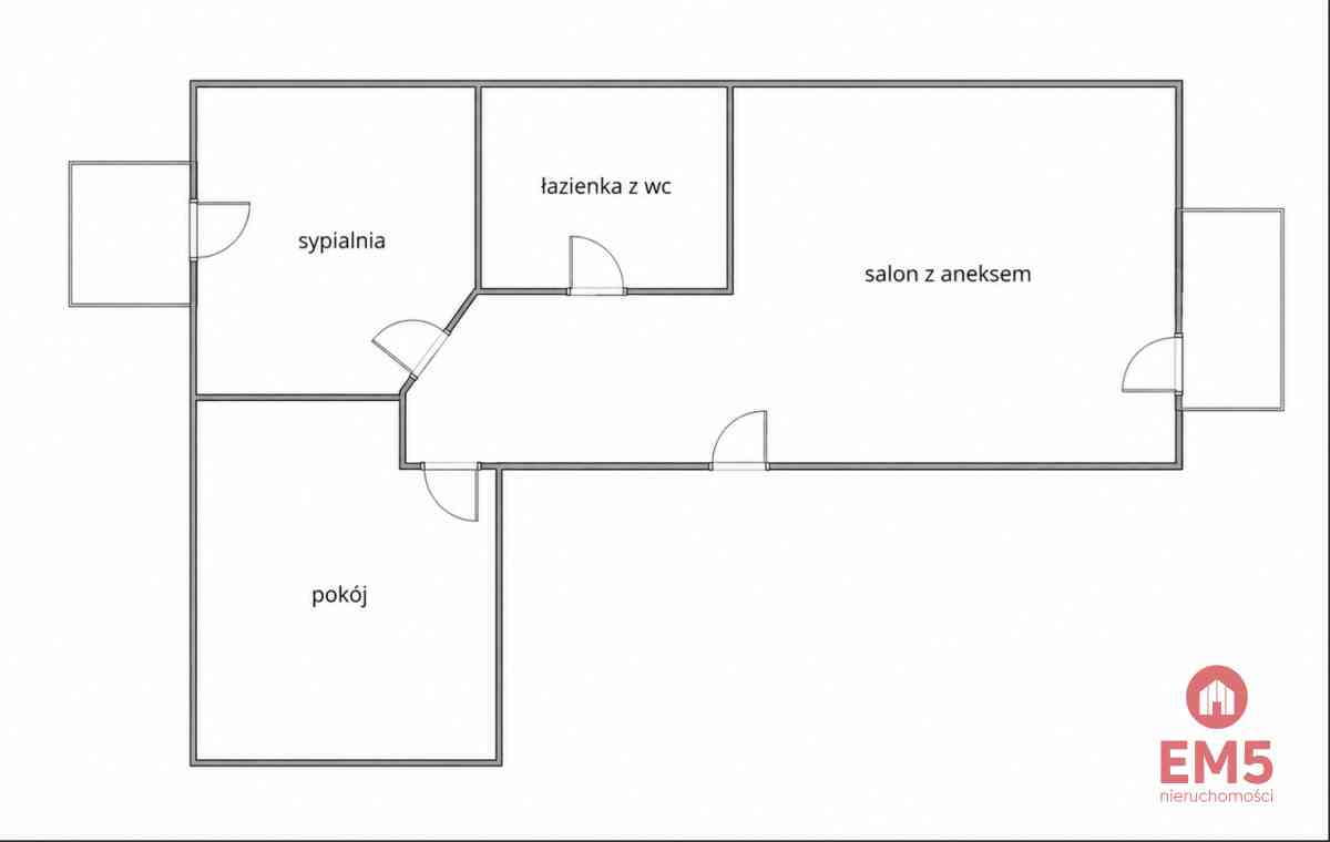 68,5 m² | 3 pokoje | Cegła | 2 balkony - zdjęcie 9