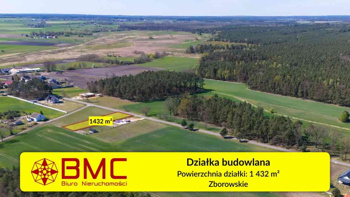 Działka Zborowskie gaz kanalizacja woda blisko las - zdjęcie 1
