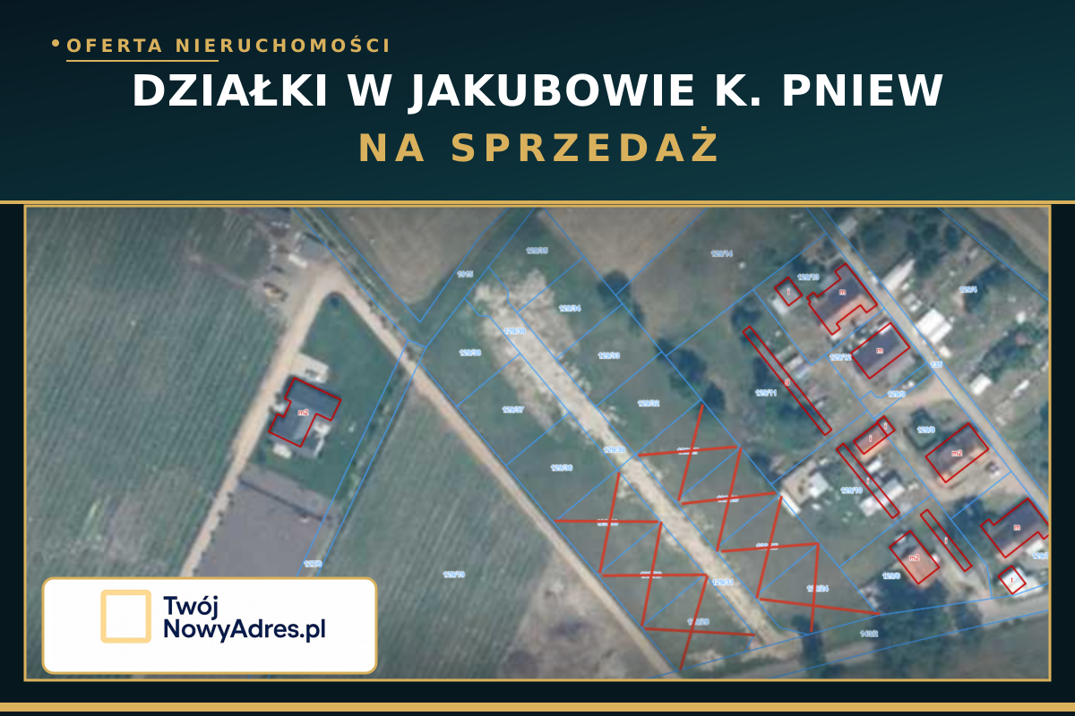 Działki budowlane z bezterminowymi WZ - Jakubowo k. Pniew - zdjęcie 2