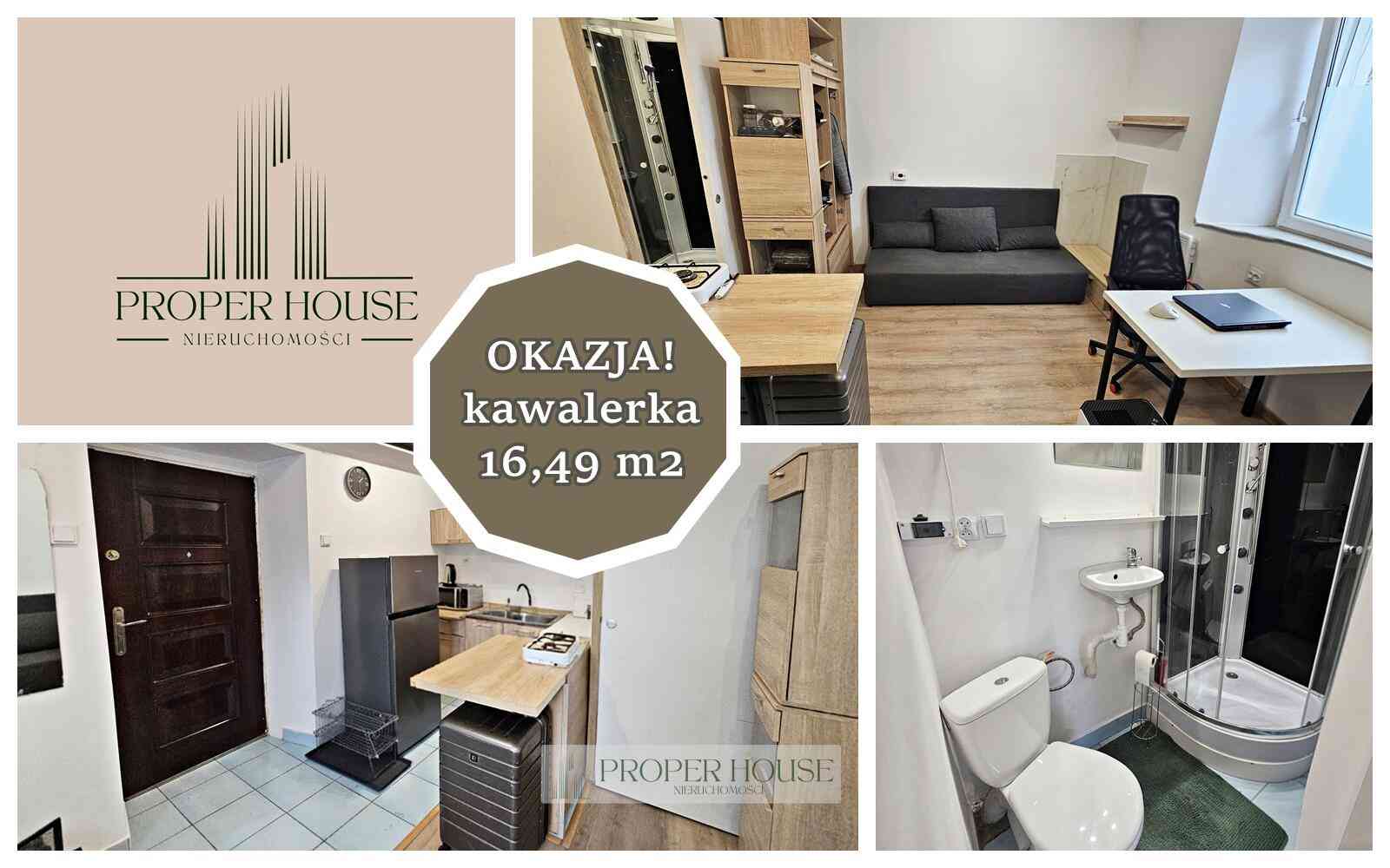 Pewna inwestycja!Rentowna Kawalerka 16m² po kapitalnym remoncie w '23!