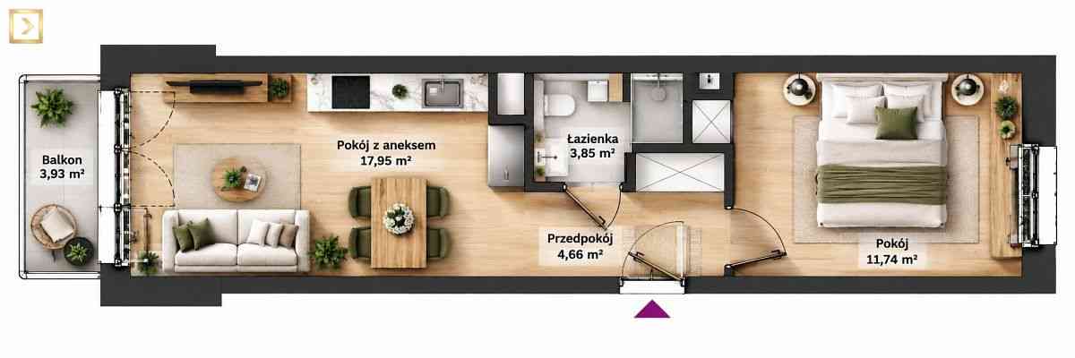 2 pokoje | Dwustronne | gotowe do odbioru | Balkon - zdjęcie 8