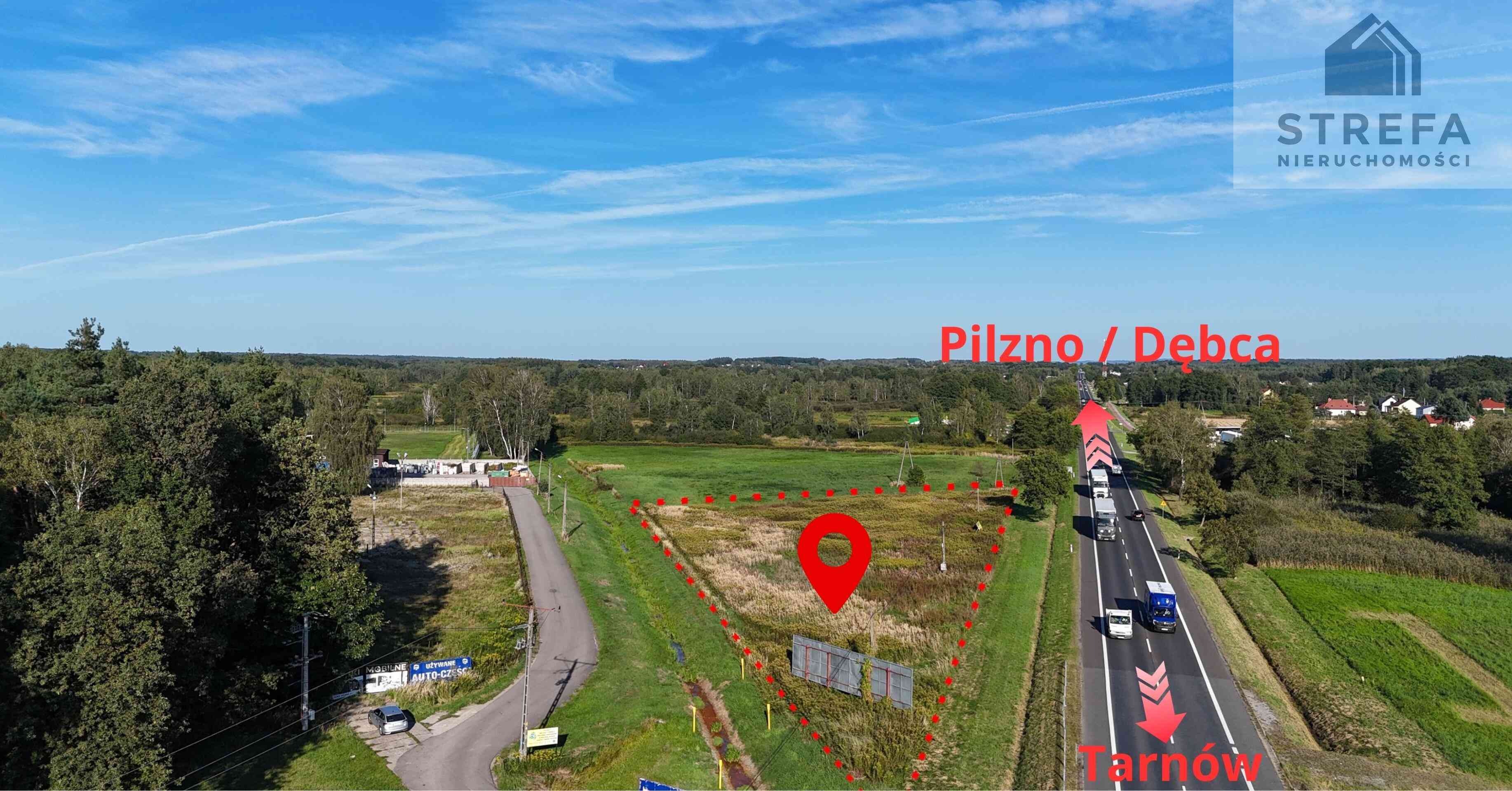 Wyjątkowa działka komercyjna 5217 m² przy DK94–Pogórska Wola | Gotowy zjazd i przygotowanie formalne - zdjęcie 2