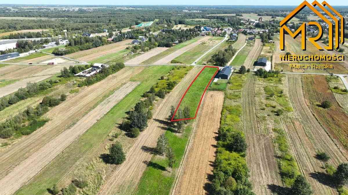 Działka usługowo-produkcyjna 3462 m² – przy granic