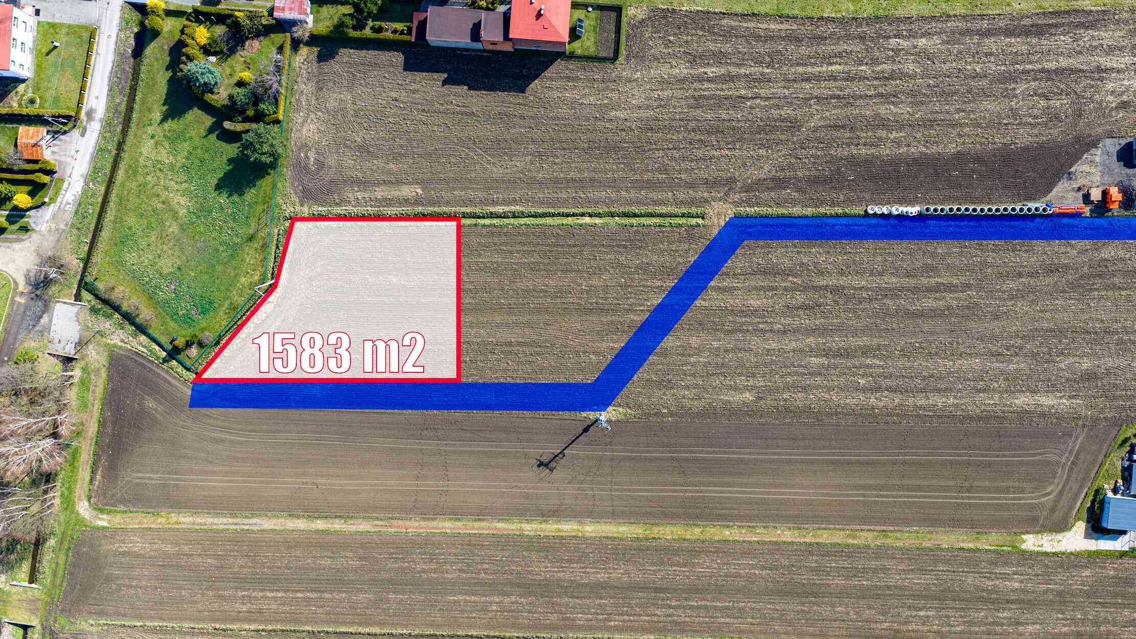 Paniówki, ul. 27 Stycznia | Działka 1583 m² | MPZP 1MN