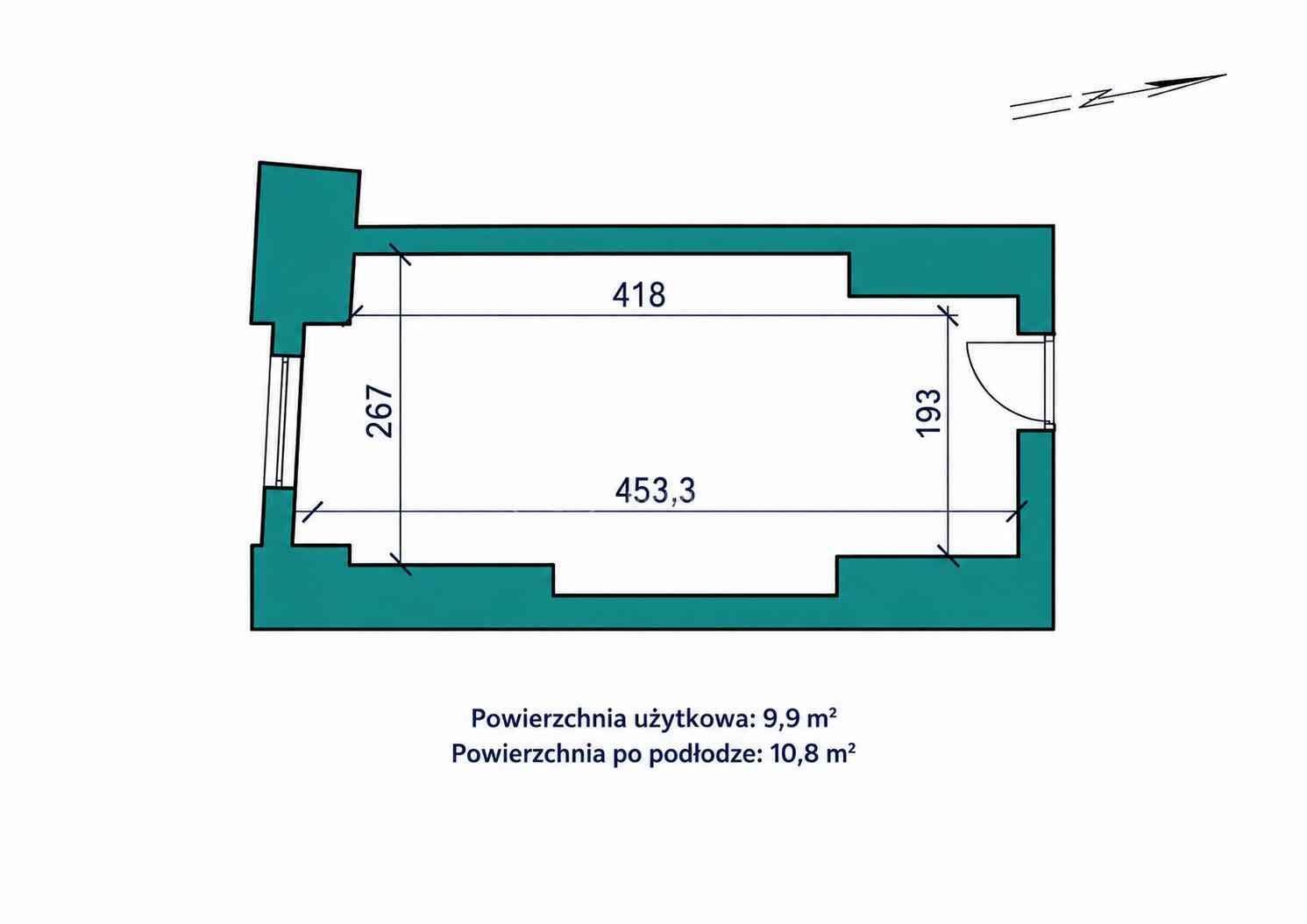 Lokal biurowy 9,99 m² w Tarnowa – idealny pod działalność jednoosobową - zdjęcie 4