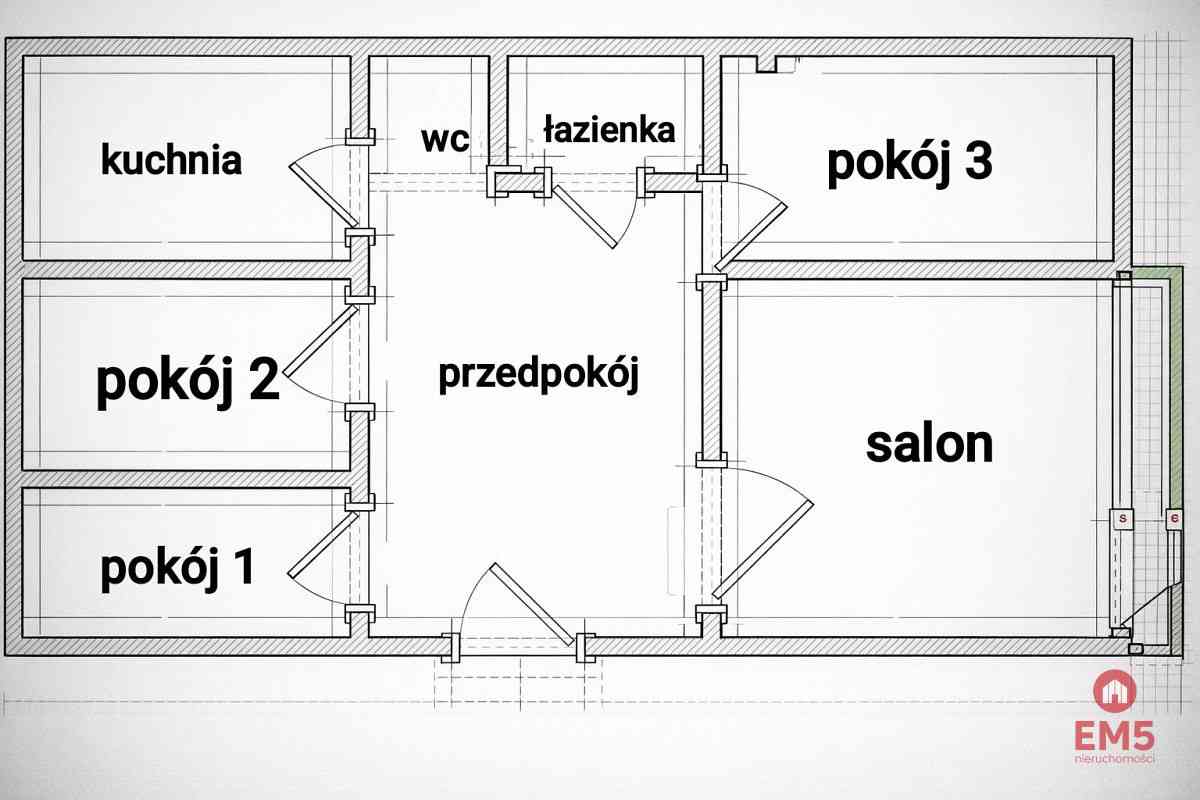 Mieszkanie 4-pokojowe, 72m - zdjęcie 15