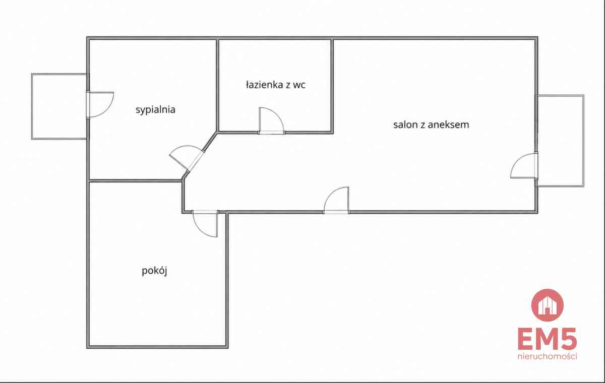 68,5 m² | 3 pokoje | Cegła | 2 balkony - zdjęcie 9