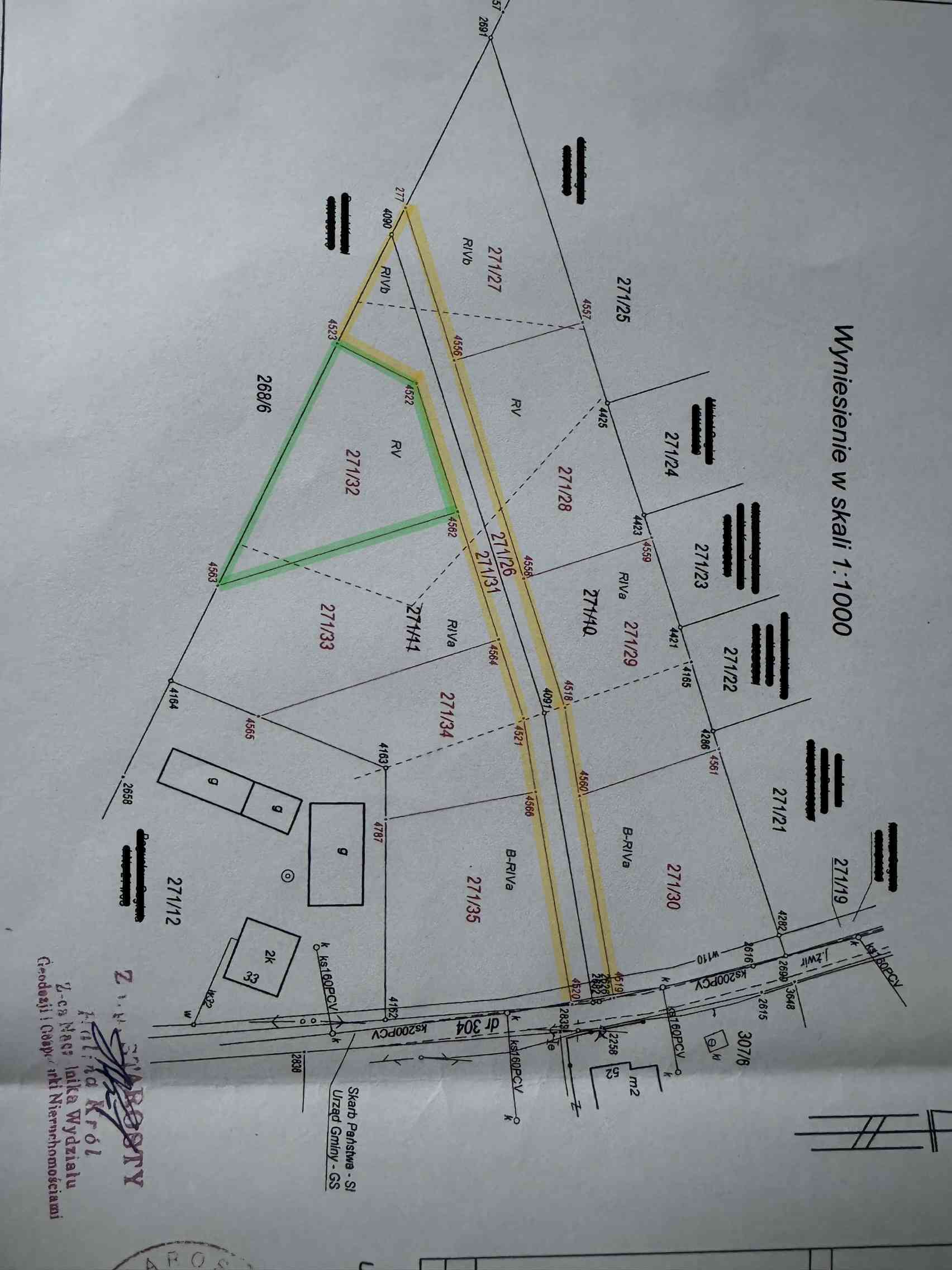 Działka budowlana 981m2- Brynica, gm. Piekoszów