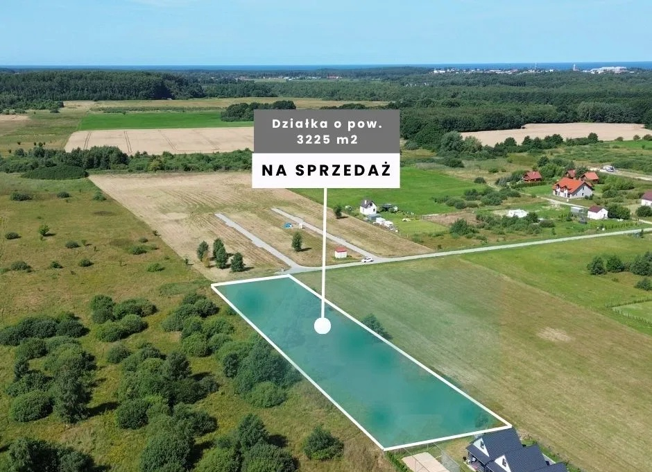 Działka Jezierzany 3225 m² — 3 km od morza, MN/U